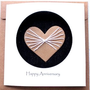 2 years Cotton Wedding Gift Card For Her Him, Handmade Card for Happy Couple, Wife, Husband