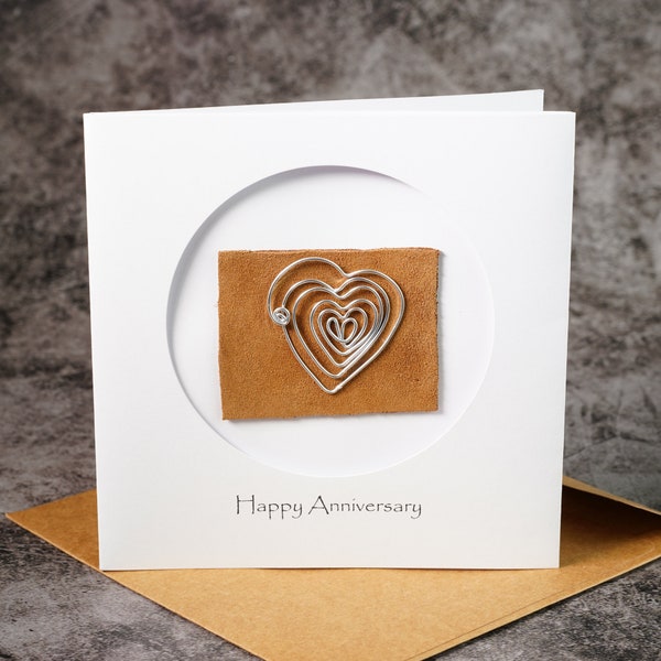 10th Anniversary Card, Aluminum Anniversary, 10th Wedding Anniversary Card for Husband, Happy 10th Anniversary, 10 Years of Marriage Card