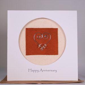 15th 15 Years Wedding Anniversary Card, 15th Anniversary Card, Crystal Anniversary Card, Anniversary Card for Wife, Husband (15th)