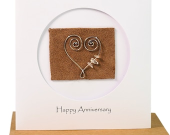 15th Wedding Anniversary Card, 15th Anniversary Card, Crystal Anniversary Card, Anniversary Card for Wife, Husband (15th)