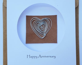 Funny & Cute Handmade Greetings Card For 10th Ten Year Tin Wedding Anniversary