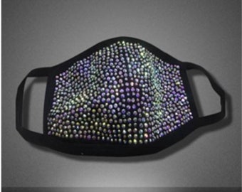 Bling Face Mask Reusable Mask With Filter Pocket Glam Sequin Etsy
