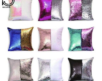 Custom Mermaid Sequins pillow 16x16