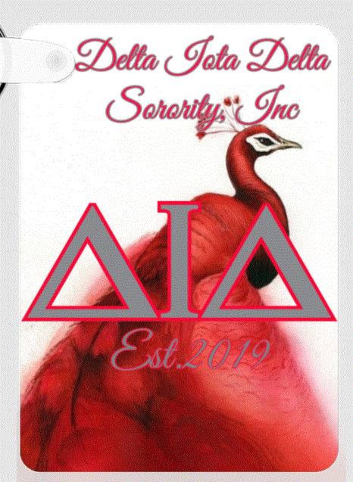 Delta Iota Delta custom keychain Etsy