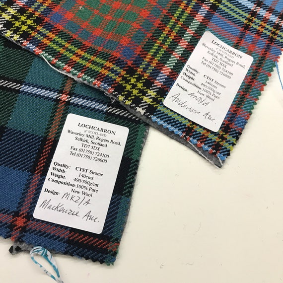Tartan Republic Macinnes Hunting Modern Tartan Scarf Scottish Wool Clan Scarves