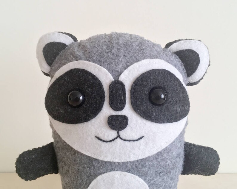 Raccoon SEWING PATTERN PDF Make Your Own Plush Animal Toy Etsy