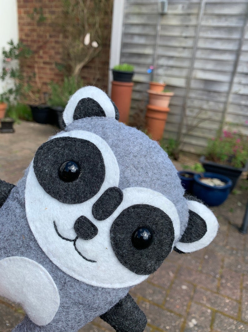 Raccoon SEWING PATTERN PDF Make Your Own Plush Animal Toy Etsy