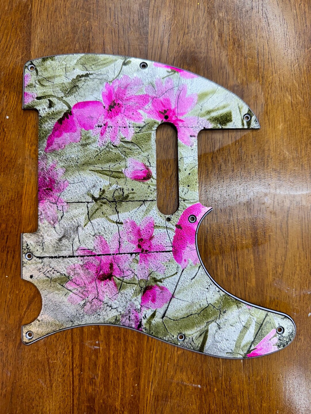 Telecaster Custom Pickguard Flowers, Reliced - Etsy