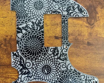 Artesian Flower Telecaster Custom pickguard for right handed telecaster.