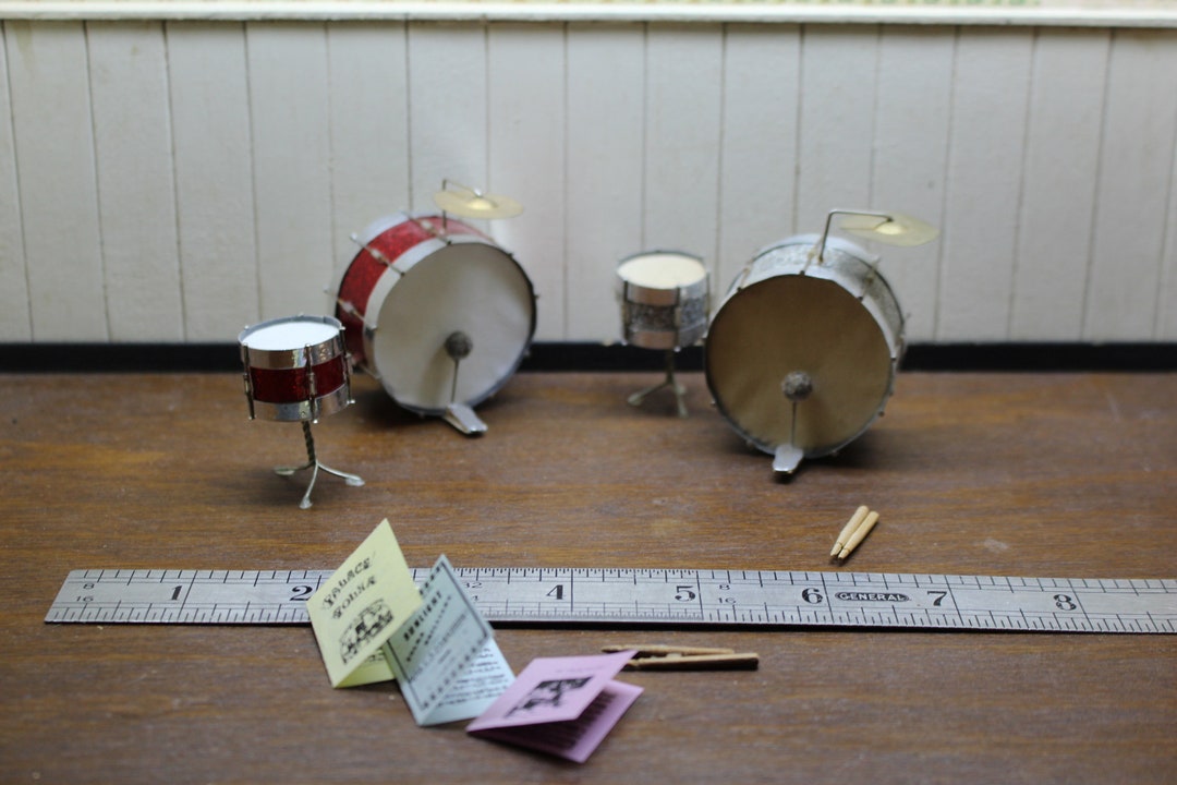 Miniature Drum Sets Etsy