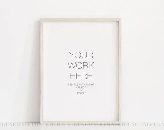 Mockup Framedigital Mockuppsdminimalist Frame Mockupart Displaystyled Stock Photographyproduct Mockupwooden