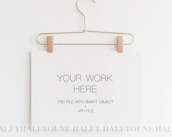 Print Hanger Mockuphorizontal Mockupmockupclips Mockupprint Mockuppsdsmart Objectclean Mockupcopper Clipsposter