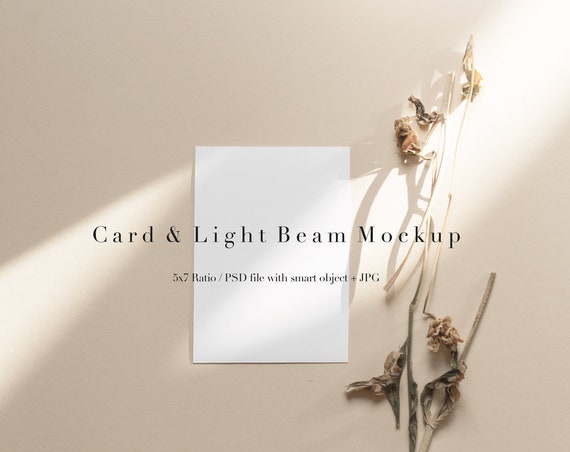 Styled Card Mockupmodern Card Mockupcard Mockupcard Mockcard5x7 Cardblank Greeting