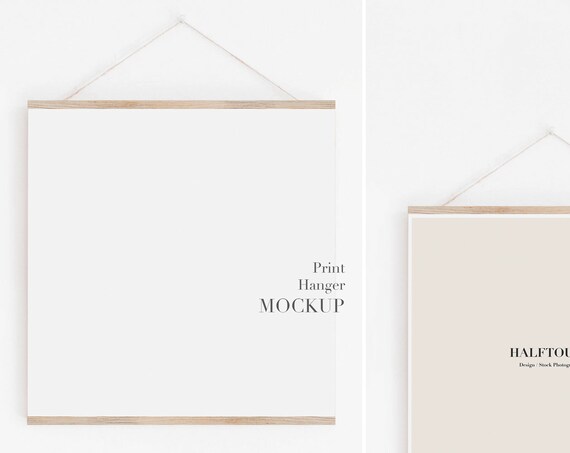 Poster Mockupprint Mockupwall Art Mockupprint Hanger Mockupprint Hangermockmock Upmockupswooden