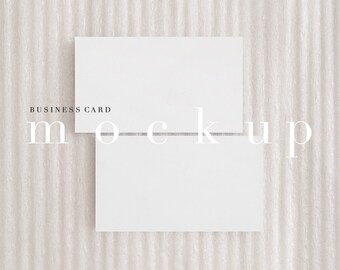 Business Card Mockupmockupcard Mockup3 5x2 Cardbright Etsy