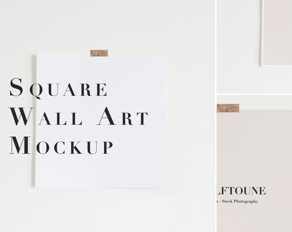 Wall Art Mockupframe Mockupsquare Frame Mockupposter Mockupstyled Frame Mockuppaper