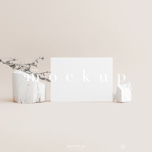 Kartenmodell, Landschaftsmodell, 5x7 Kartenmodell, Landschaftskarte, Blankokarte, gestaltetes Mockup, helles Mockup, Einladungsmock, Grußkarte