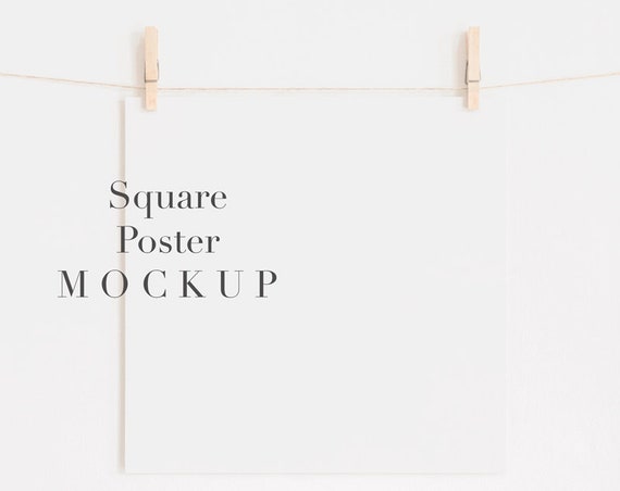 Poster Mockupprint Mockupmockupmock Upmockwall Art Mockupprint Hanger Mockupsquare Mockupminimalist