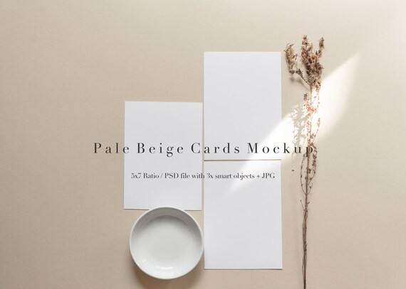 Card Mockupgreeting Card Mockupstationerywedding Card Mockupblank Cardempty Cardbeigestyled Card