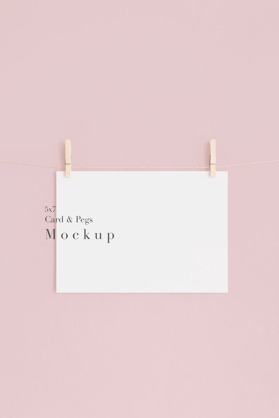 Card Mockupposter Mockuppegs And Line Mockupempty Card Mockup5x7 Card