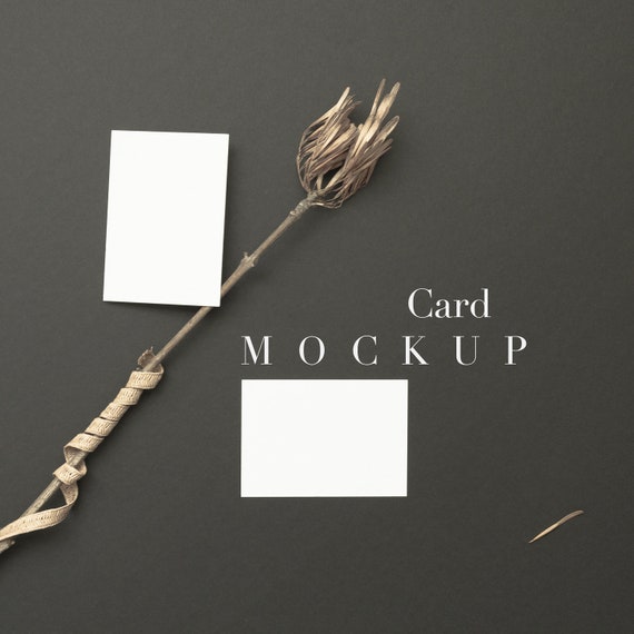 Card Mockupblank Card Mockupmockupblack Backgroundminimal Mockupmock Upmock Upsmockupscard Mockcard