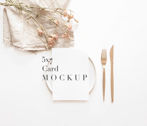 Card Mockupweddeing Card Mockupinvitation Card Mockupmockupmockmock Upmockups5x7 Card Mockupstyled