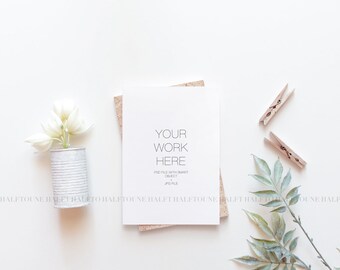 Download Free Invitation Mockup,Card Mockup,5x7 Invitation Mock Up,Product Mockup,Styled Stock Photography,PSD Mockup,Stock Photo,Rustic Invitation Mockup PSD Template