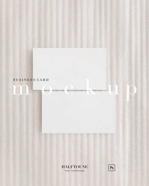 Business Card Mockup3 5x2 Cardvisit Card Mockupcard Etsy