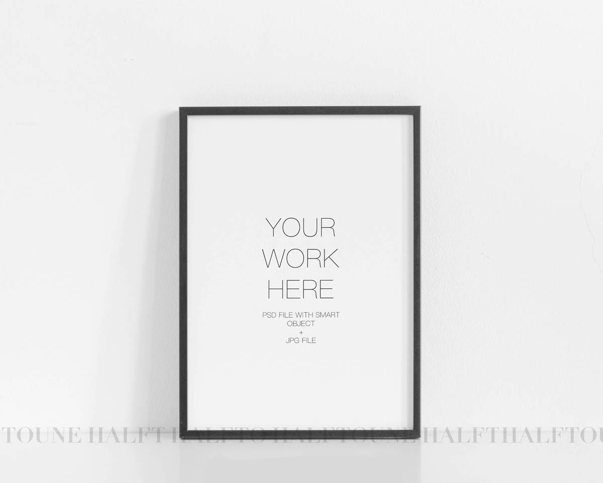 Download Frame Mockupminimalist Frame Mockuppsdsmart Objectthin Etsy