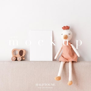 Maqueta de tarjeta de guardería, maqueta de guardería, maqueta de tarjeta 5x7, maqueta de niños, maqueta de habitación para niños, invitación de baby shower, maqueta de baby shower, maqueta de guardería