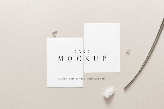 Card Mockupcard Mockempty Cardempty Greeting Etsy
