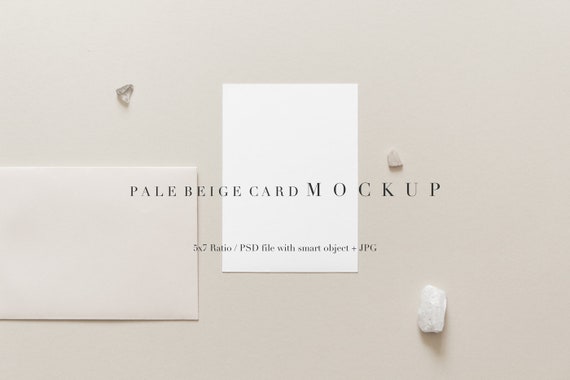 Stationery Mockupcard Mockuppale Mockupempty Card Etsy