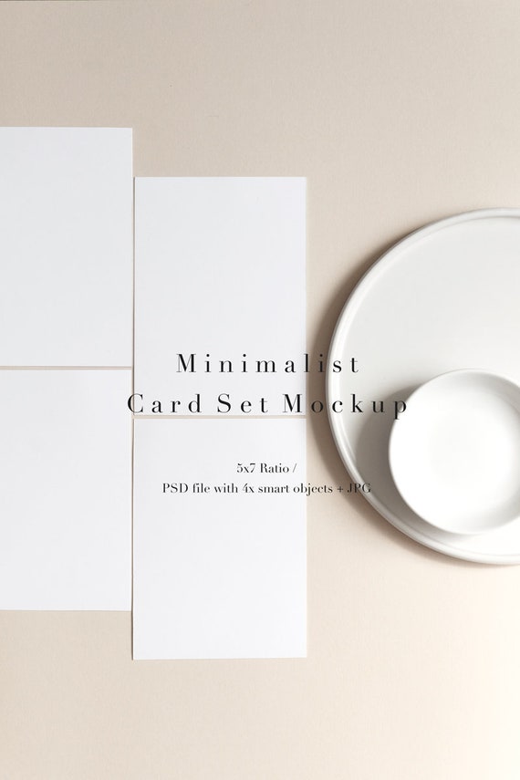 Card Mockupstyled Card Mockupempty Card Mockupblank Card Etsy