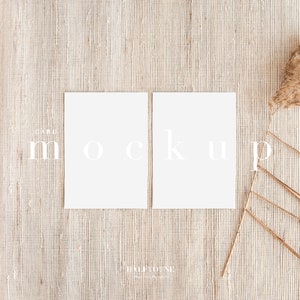 Uitnodiging Mockup, bruiloft uitnodiging Mockup, Pampas Mockup, Pampas Grass, blanco kaart Mockup, lege kaart Mockup, gestileerde Mockup, uitnodigingskaart