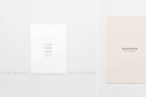 Card Mockupstationery Mockupclean Mockupbright Etsy
