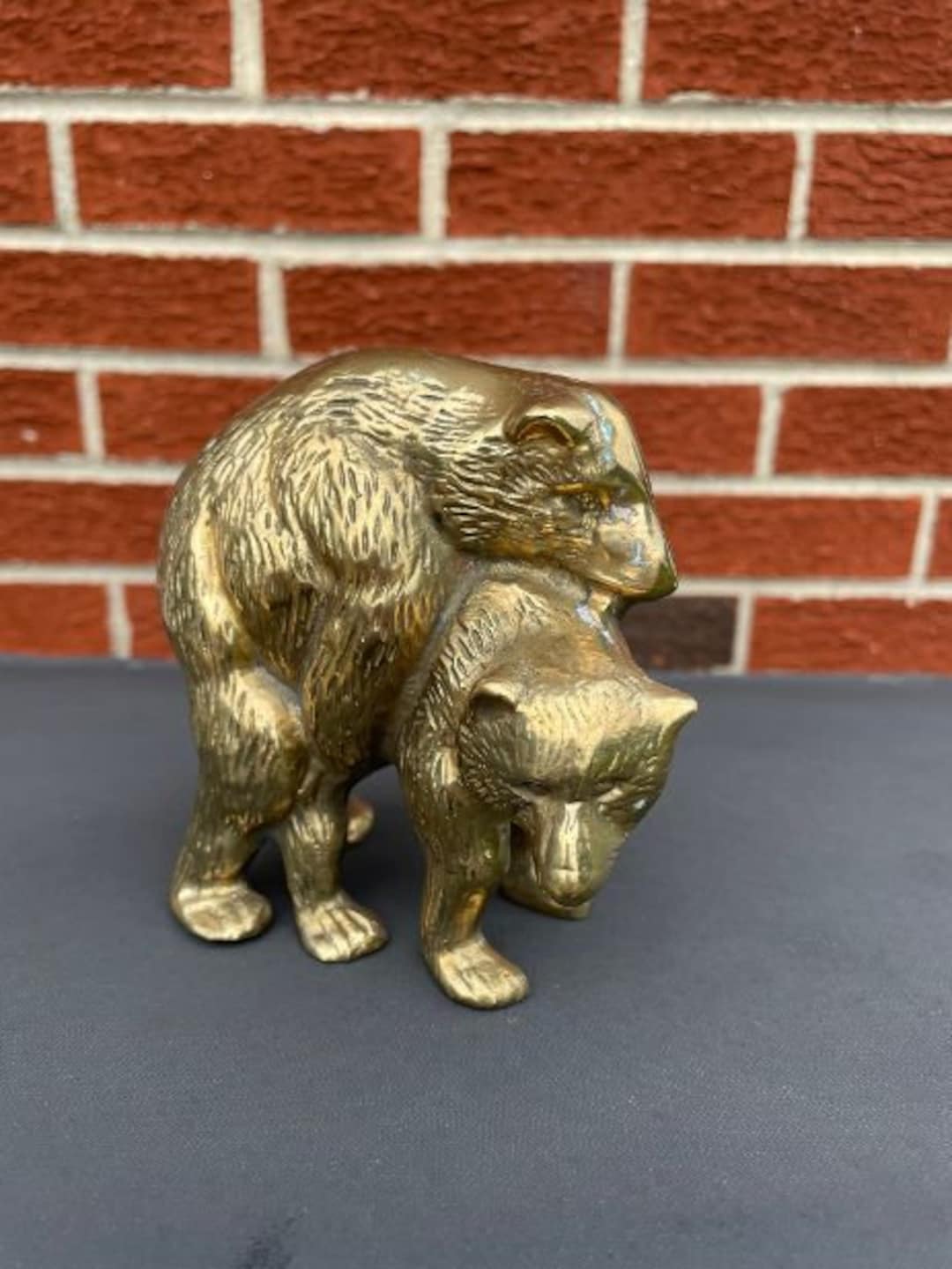 1960's Heavy Brass Bears Mating Figurine Humping Animal Etsy