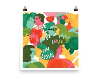 Love Is Love Wall Art Print