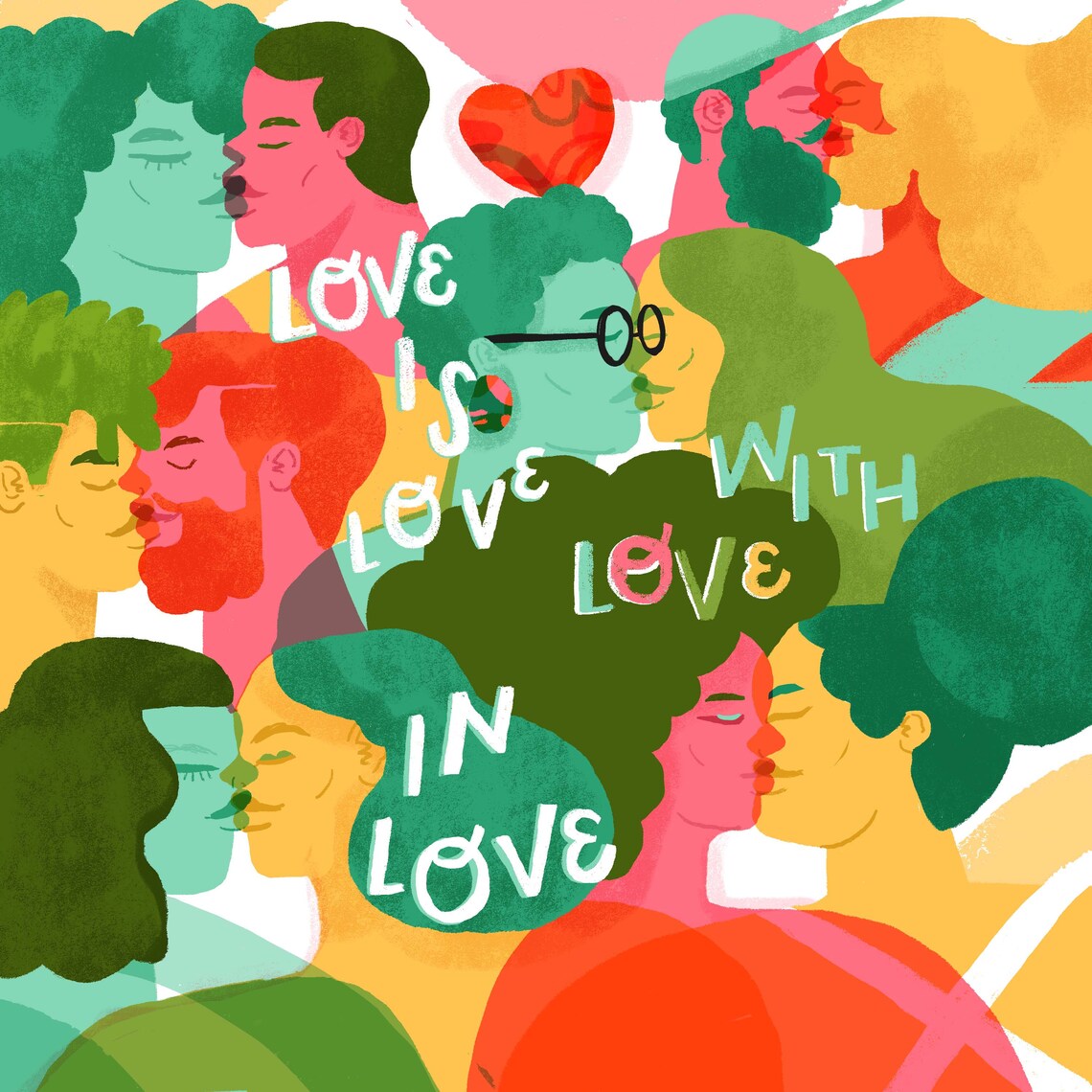 Love is Love Wall Art Print Etsy