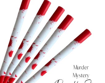 Reusable Murder Mystery Straw  | 24oz