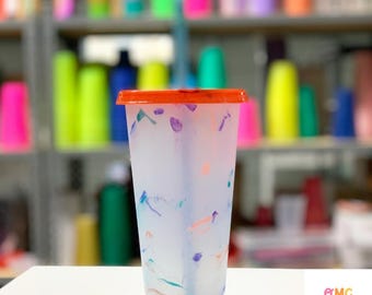 Marble Color Changing Cold Cup (24oz)| Reusable