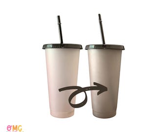 Smoke and Mirrors Color Changing Cold Cup (24oz)| Reusable