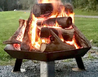 Large Fire Pit Etsy