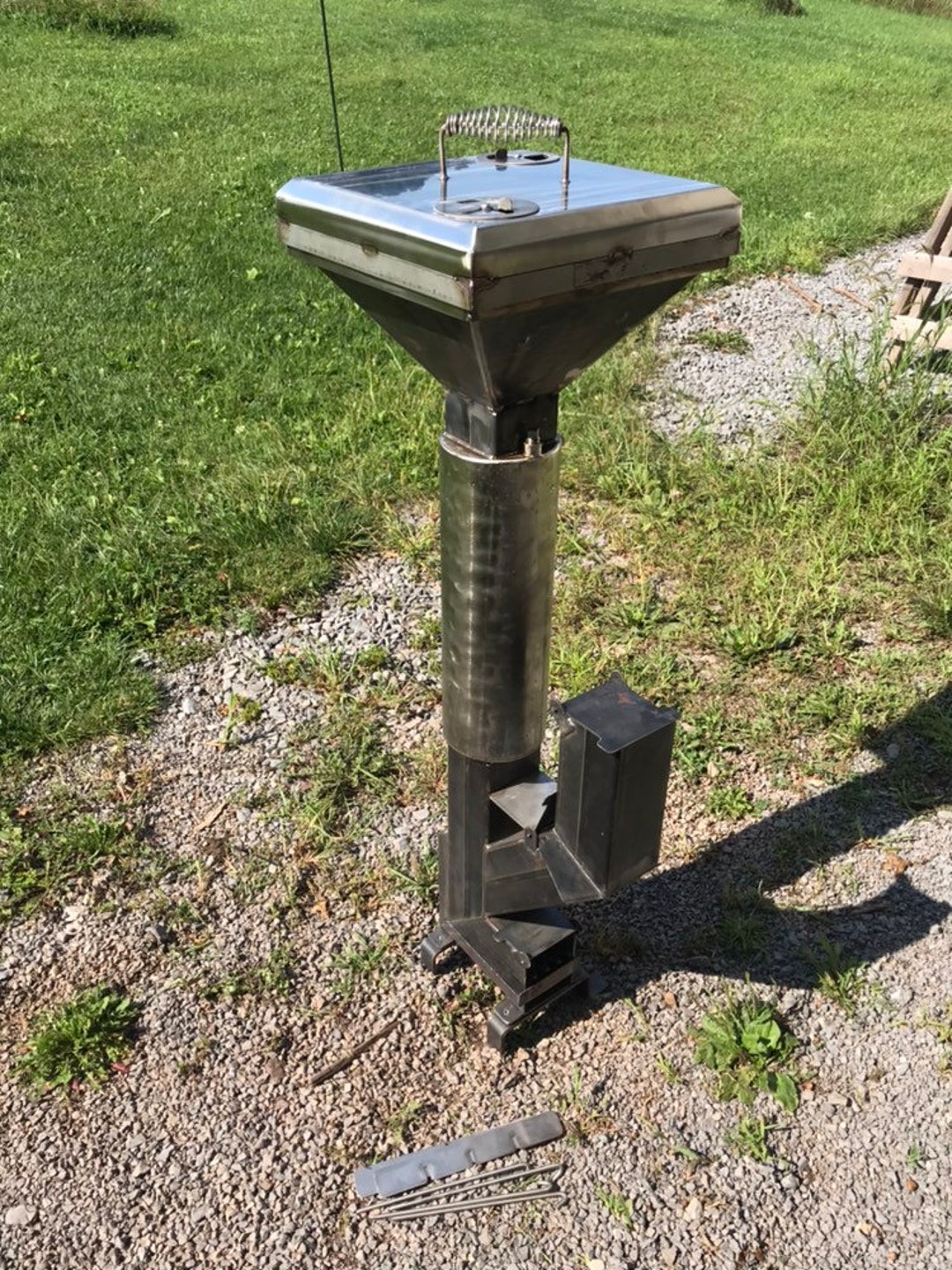 Stainless Steel Accessorized Rocket Stove - Etsy Canada