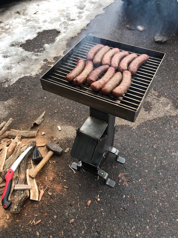 Stainless Steel Rocket Stove Accessory, Grill Top Grate and Reducer stove  Sold Separately 