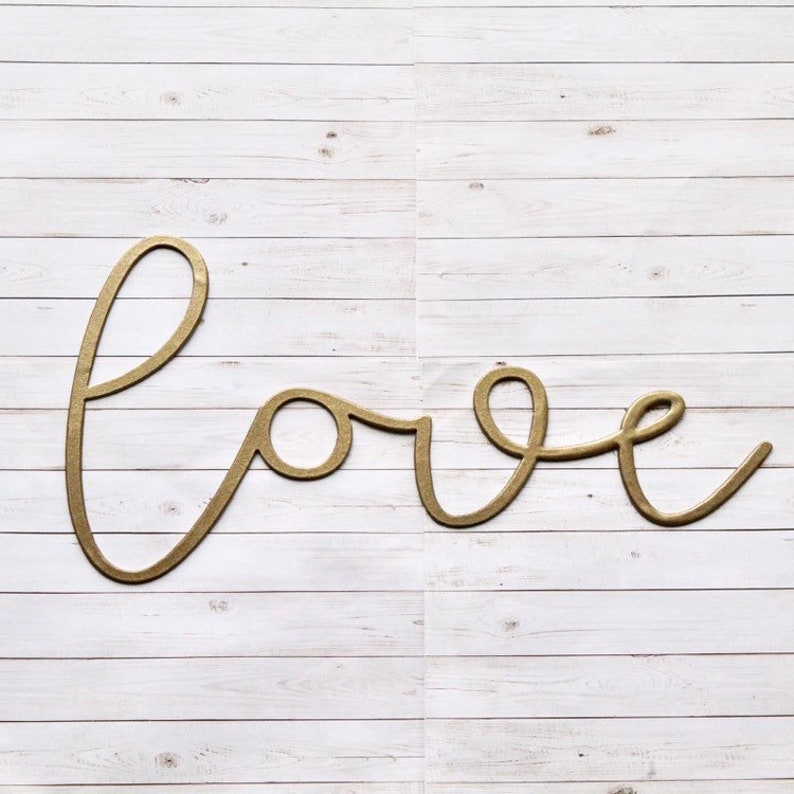 Metal Wall Decor Love Sign