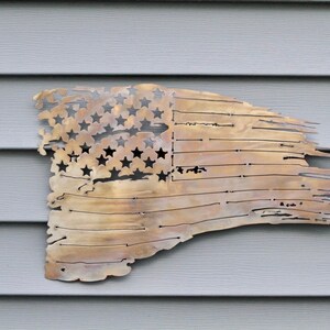 Distressed American Flag - Etsy