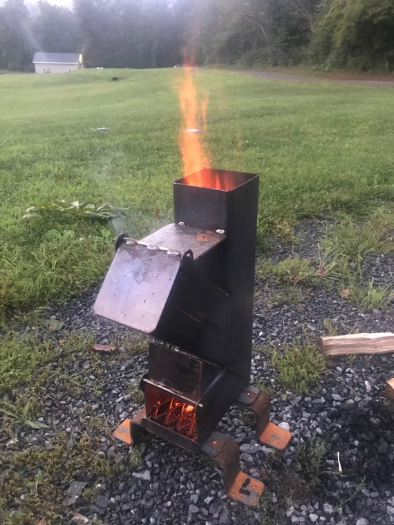 Self Feeding Rocket Stove 4x4 Square Tube - Etsy Denmark