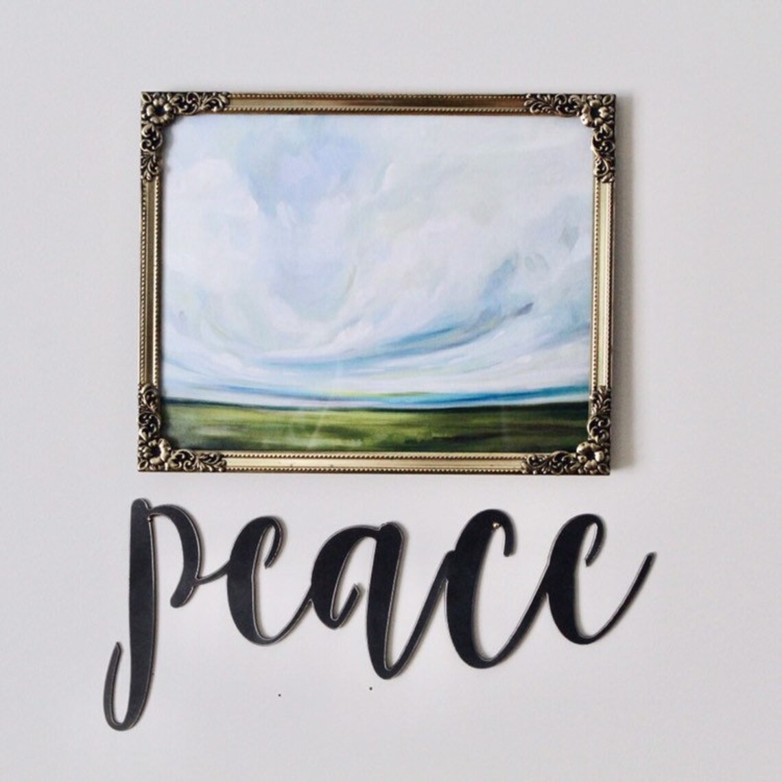 Peace Sign Metal Wall Artmetal Wall Decor Etsy