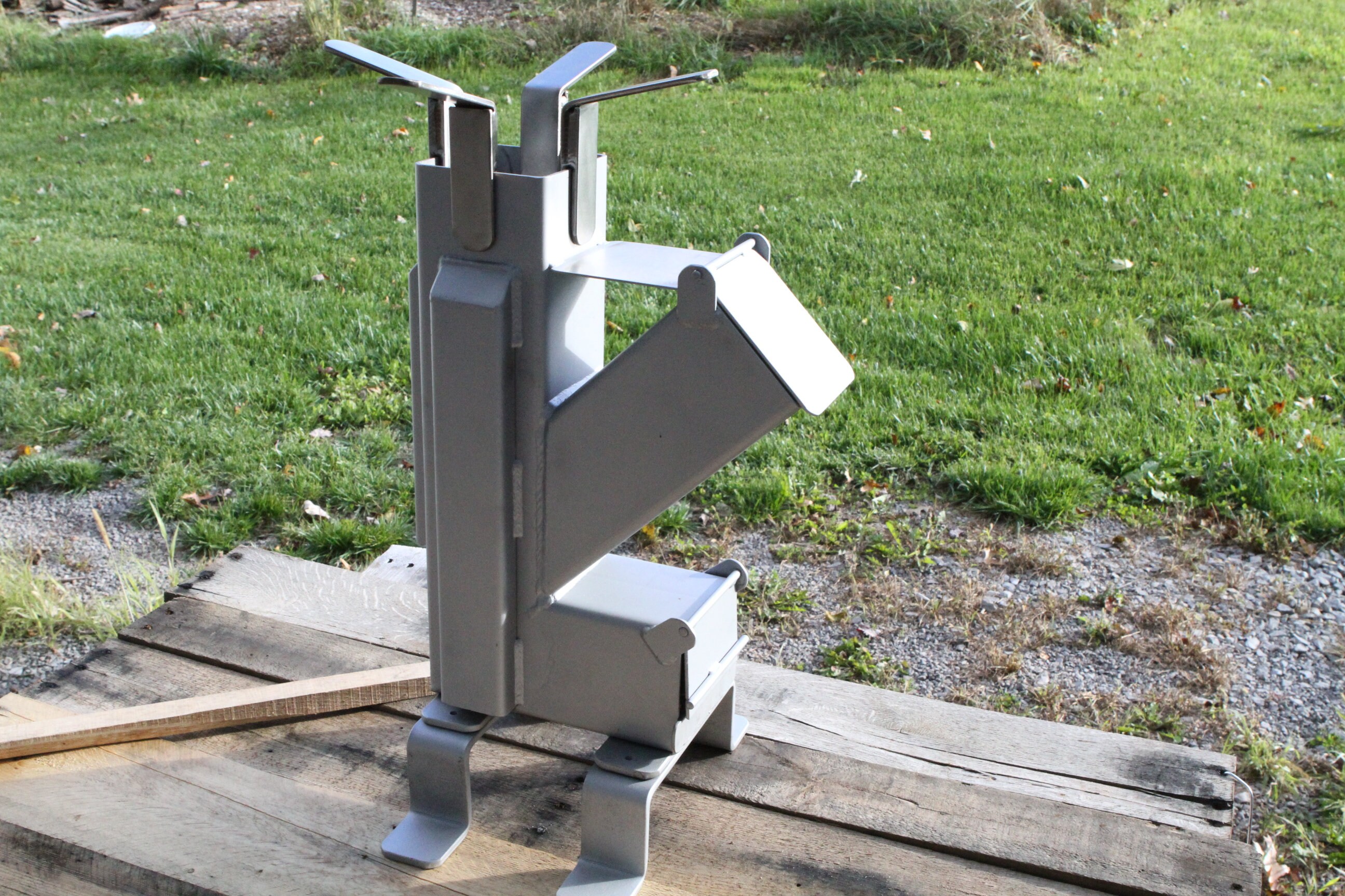 Stainless Steel Accessorized Self Feeding Rocket Stove - Etsy