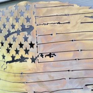 Distressed American Flag - Etsy